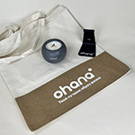 Шоппер, свеча и держатель для телефона с логотипом Ohana